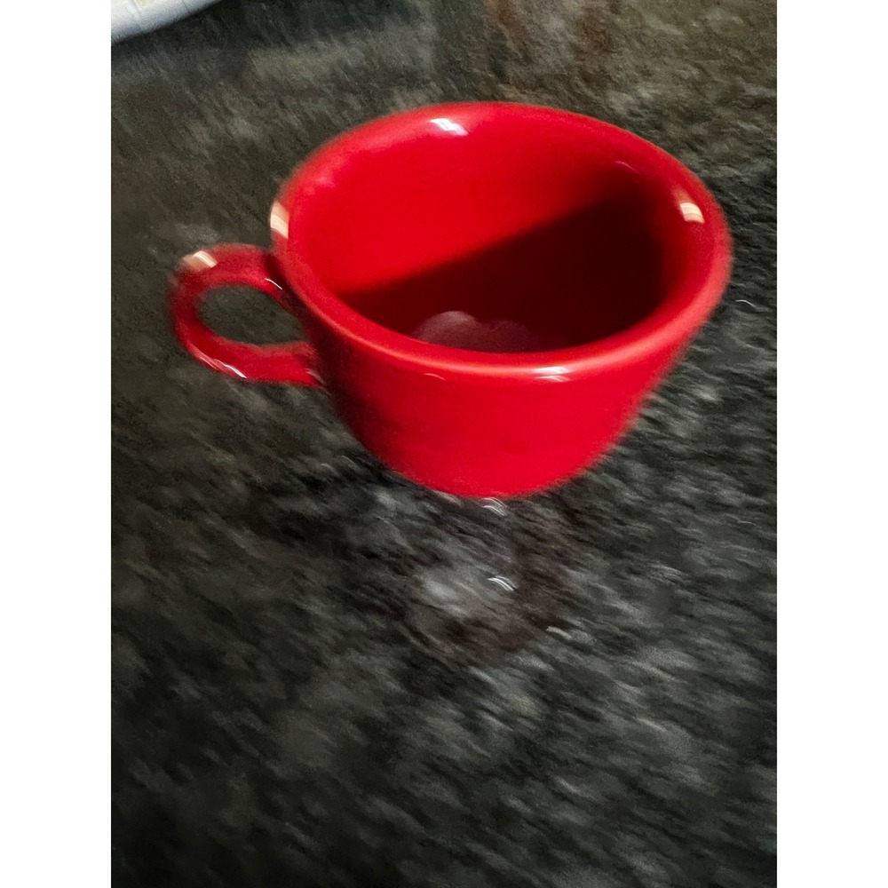 Vintage Fiestaware Red Ceramic Coffee Mug Cup